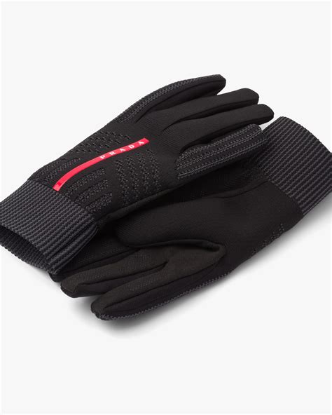 prada windproof knit gloves|Prada.